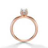 Pierścionek owalny diament różowe złoto SBPZ_068